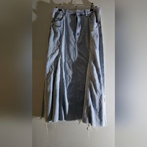 Reitmans Light Blue Denim Maxi Skirt